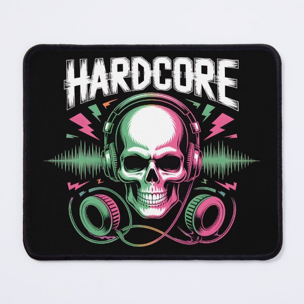 Item preview, Hardcore Gabber Skull DJ Headphones Techno Design designed and sold by Fitswear.