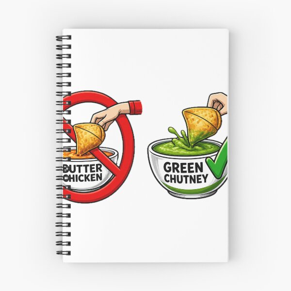 Item preview, Funny Indian Food Lover Chutney Over Butter Chicken designed and sold by FEEL GOOD CLUB DESIGNS.
