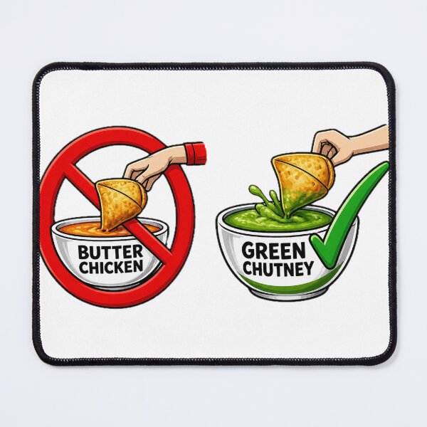 Item preview, Funny Indian Food Lover Chutney Over Butter Chicken designed and sold by FEEL GOOD CLUB DESIGNS.