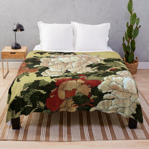 Item preview, Hokusai Peonies and Butterflies designed and sold by Vicky Brago-Mitchell®.