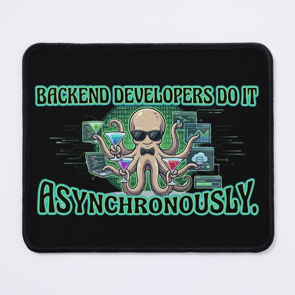 Item preview, Async Octopus Backend Developer Humor designed and sold by Rohit Naik.