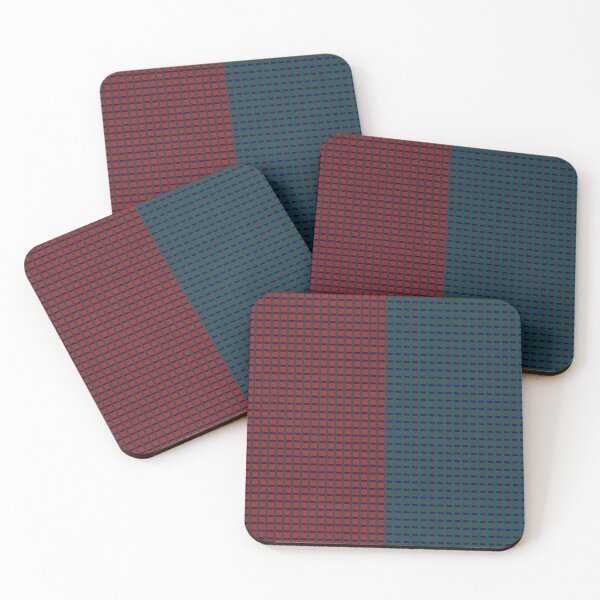 Item preview, Red Blue Plaid Split Pattern Design designed and sold by IntelliMindDesigns.