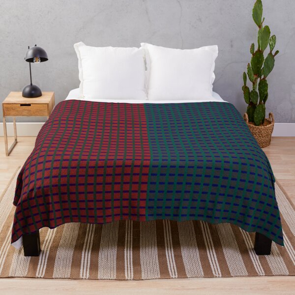 Item preview, Red Blue Plaid Split Pattern Design designed and sold by IntelliMindDesigns.