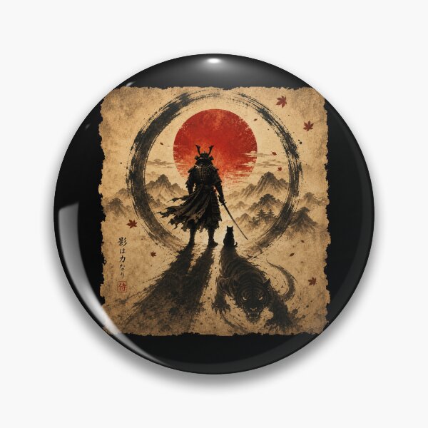 Item preview, funny cat and Samurai Warrior Feudal Japan Style designed and sold by Kladhadredo.