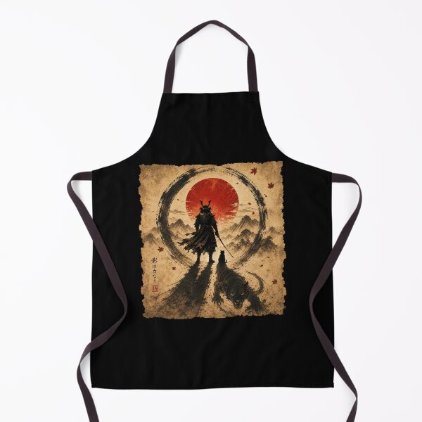 Item preview, funny cat and Samurai Warrior Feudal Japan Style designed and sold by Kladhadredo.