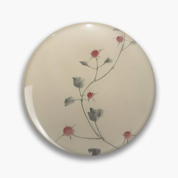Item preview, Hokusai Small Red Blossoms on a Vine designed and sold by Vicky Brago-Mitchell®.