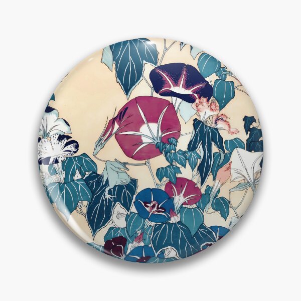 Item preview, Hokusai Morning Glories and Frog designed and sold by Vicky Brago-Mitchell®.