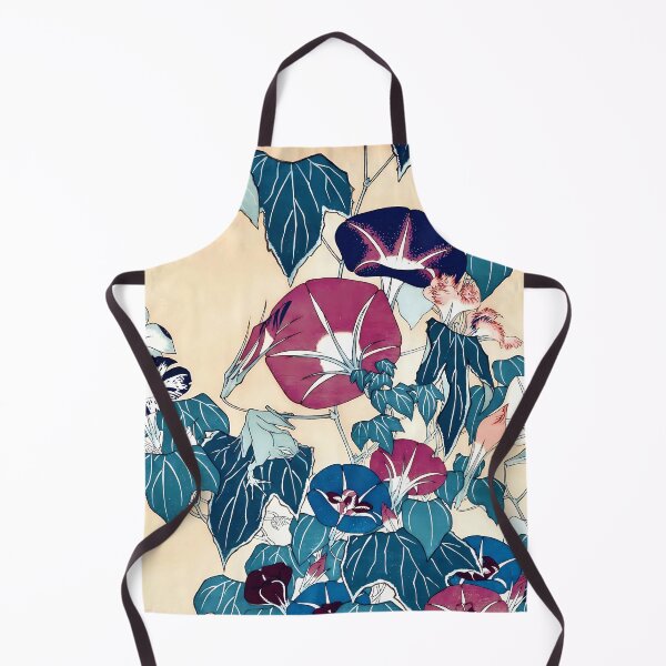 Item preview, Hokusai Morning Glories and Frog designed and sold by Vicky Brago-Mitchell®.