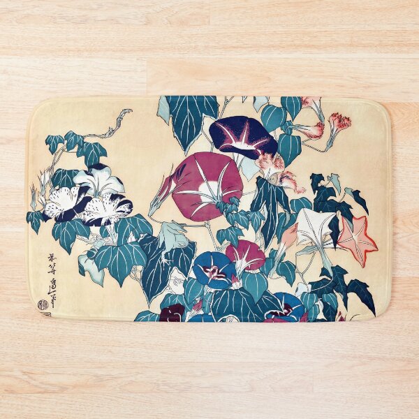 Item preview, Hokusai Morning Glories and Frog designed and sold by Vicky Brago-Mitchell®.