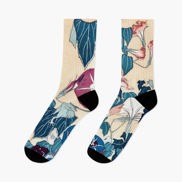 Item preview, Hokusai Morning Glories and Frog designed and sold by Vicky Brago-Mitchell®.