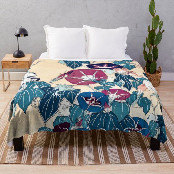 Item preview, Hokusai Morning Glories and Frog designed and sold by Vicky Brago-Mitchell®.