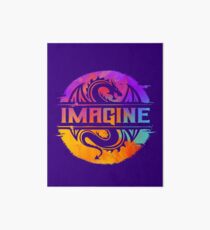 Lámina rígida IMAGINE el dragón gráfico colorido de la acuarela