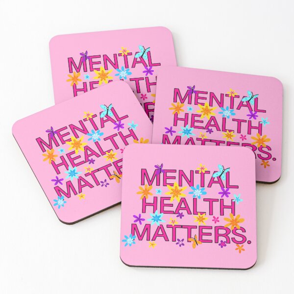 Item preview, Mental health matters pink designed and sold by IslaParkArt.