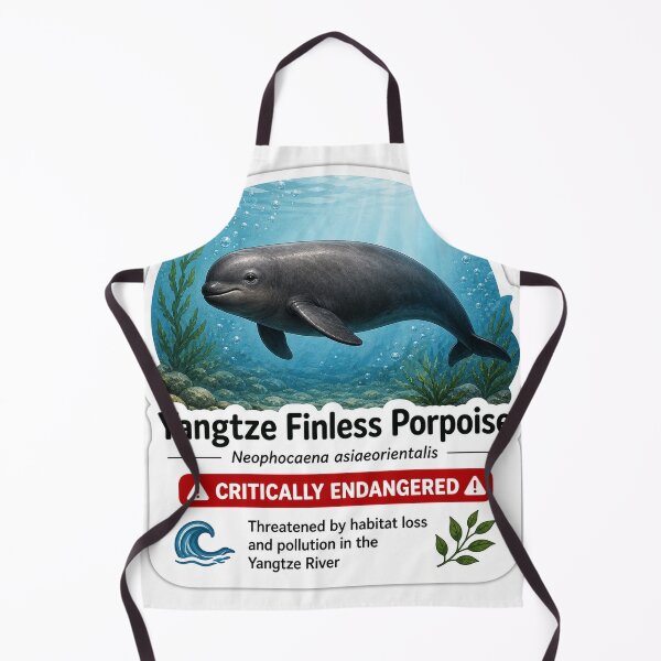 Item preview, Yangtze Finless Porpoise – Critically Endangered River Dolphin designed and sold by SaphireArt.
