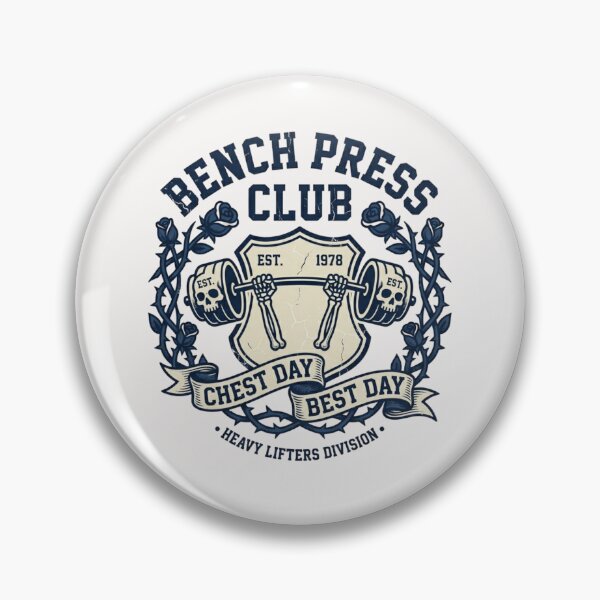 Item preview, Bench Press Club Gym Workout Design – Powerlifting Fitness Motivation designed and sold by Sparkofart07.