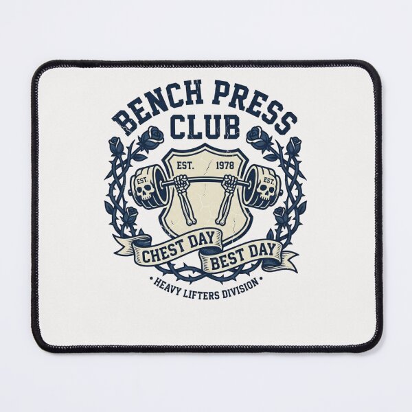 Item preview, Bench Press Club Gym Workout Design – Powerlifting Fitness Motivation designed and sold by Sparkofart07.