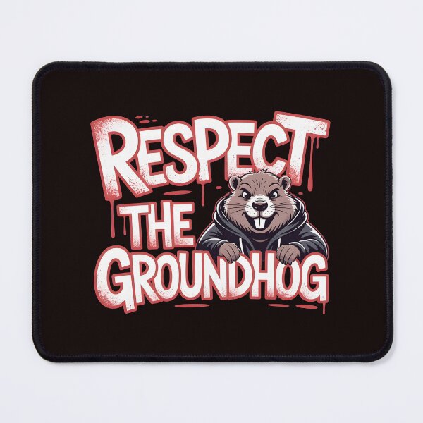 Item preview, Respect the Groundhog – Vintage Retro Funny Groundhog Groundhog Whisperer Design designed and sold by Redgiant87x.