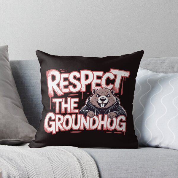 Item preview, Respect the Groundhog – Vintage Retro Funny Groundhog  Groundhog Whisperer Design designed and sold by Redgiant87x.