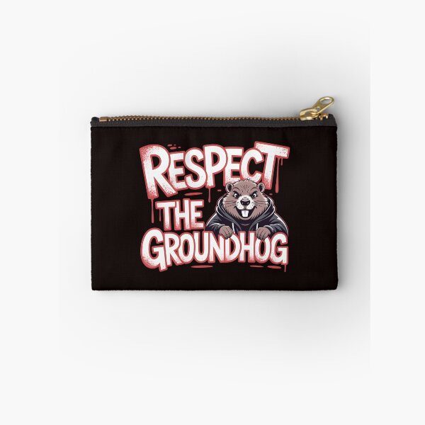 Item preview, Respect the Groundhog – Vintage Retro Funny Groundhog  Groundhog Whisperer Design designed and sold by Redgiant87x.