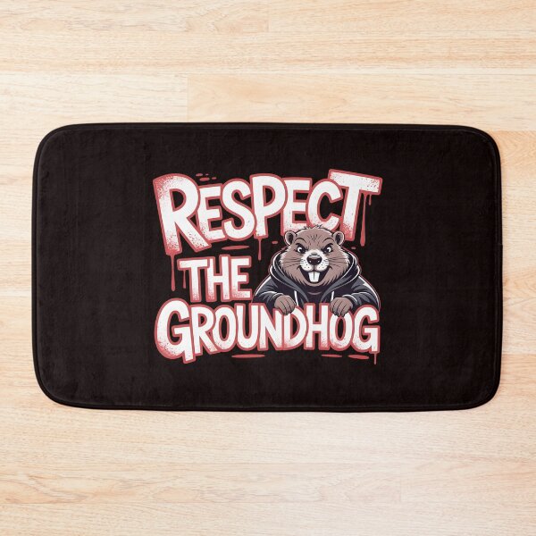 Item preview, Respect the Groundhog – Vintage Retro Funny Groundhog  Groundhog Whisperer Design designed and sold by Redgiant87x.