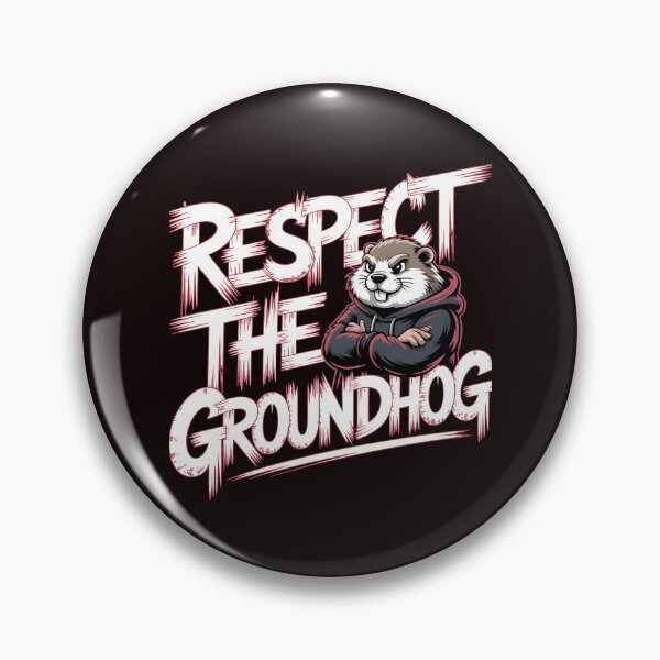Item preview, Respect the Groundhog – Groundhog Whisperer Funny Groundhog Retro Vintage Style designed and sold by Redgiant87x.