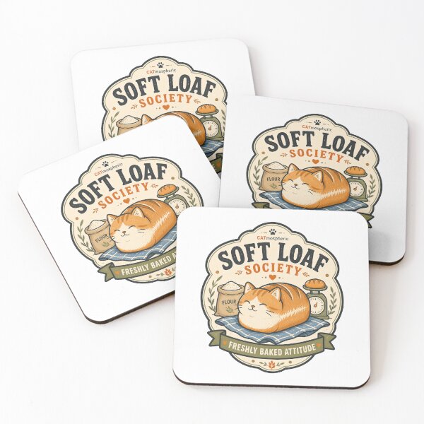 Item preview, Soft Loaf Society Freshly Baked Attitude Funny Cat T-Shirt designed and sold by MAF_Merch.