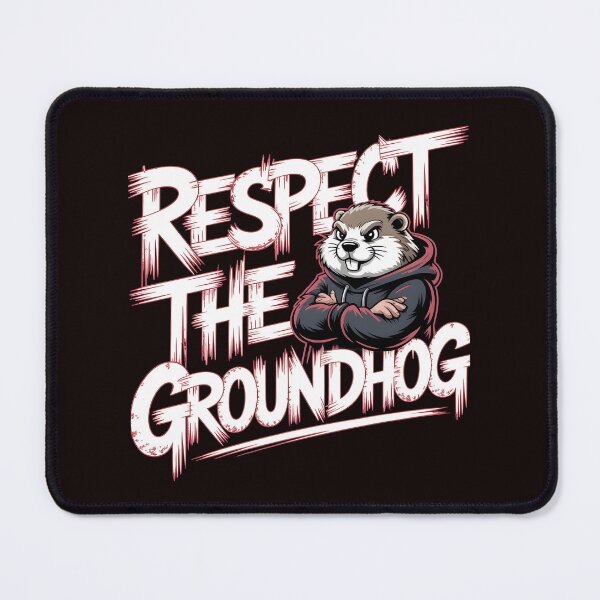 Item preview, Respect the Groundhog – Groundhog Whisperer Funny Groundhog Retro Vintage Style designed and sold by Redgiant87x.