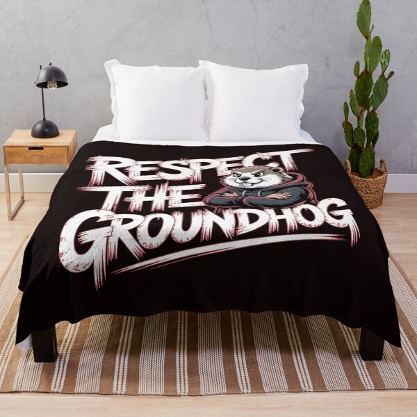 Item preview, Respect the Groundhog – Groundhog Whisperer Funny Groundhog Retro Vintage Style designed and sold by Redgiant87x.