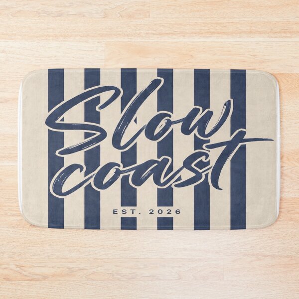 Item preview, Minimal Coastal Stripe Pattern, Navy Beige Abstract Lines, Modern Organic Wave Design, Neutral Aesthetic Beach Style designed and sold by TheSlowShore.