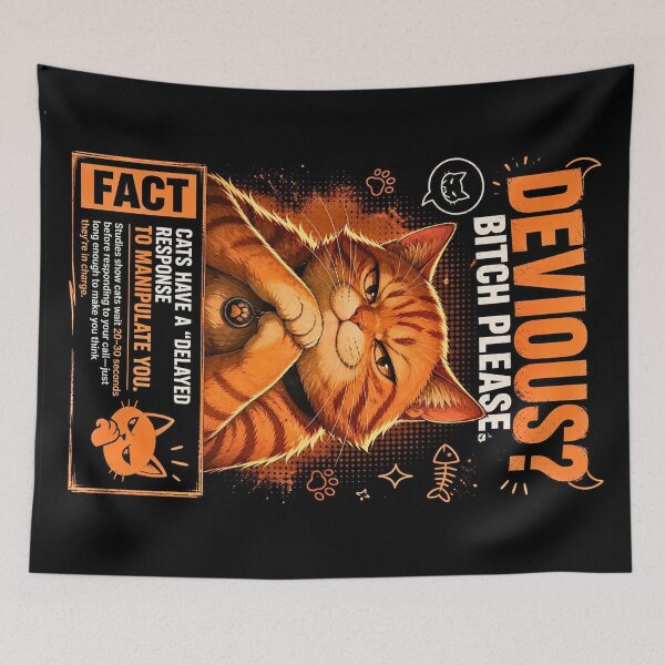 Item preview, Devious Orange Cat Meme Funny Manipulative Cat Design designed and sold by BorgSpareParts.