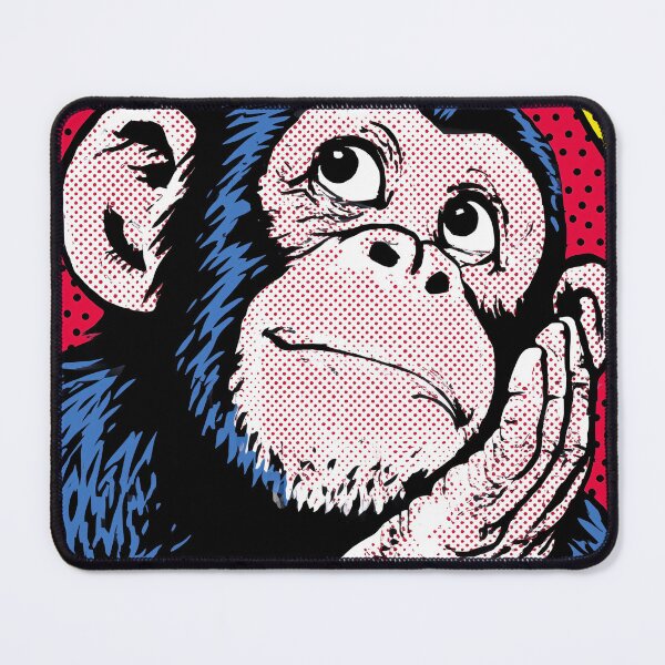Item preview, Thoughtful Chimp in Pop Art Style designed and sold by lautir.