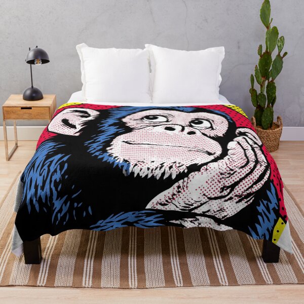 Item preview, Thoughtful Chimp in Pop Art Style designed and sold by lautir.