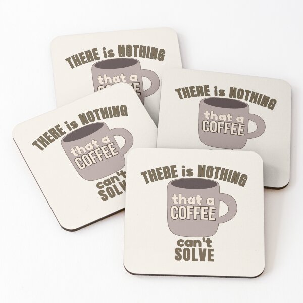 Item preview, Coffee Solves Everything Funny Coffee Quote designed and sold by DesignsVault.