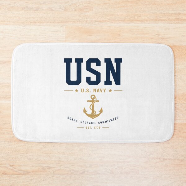 Item preview,  USN U.S. Navy Anchor Honor Courage Commitment designed and sold by MWSailingClub.