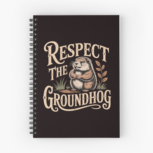 Item preview, Respect the Groundhog – Retro Vintage Funny Groundhog Groundhog Whisperer Gift designed and sold by Redgiant87x.