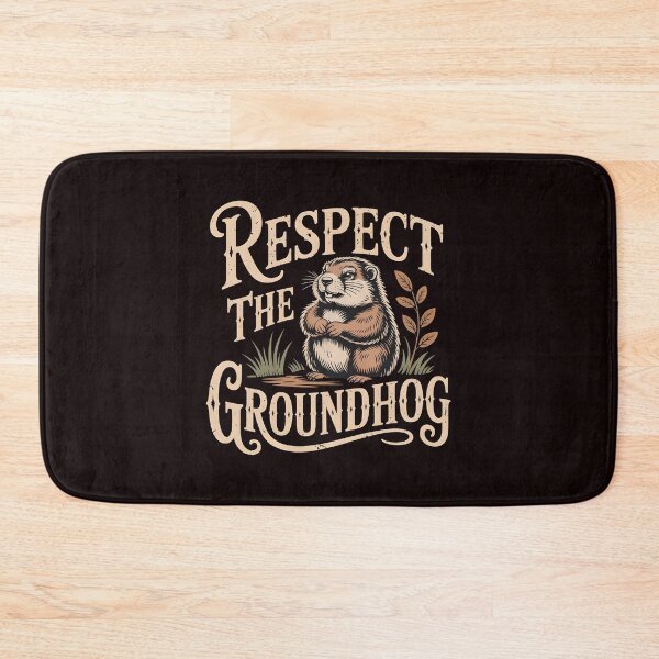 Item preview, Respect the Groundhog – Retro Vintage Funny Groundhog Groundhog Whisperer Gift designed and sold by Redgiant87x.