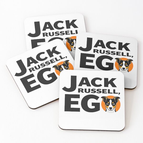 Item preview, Jack Russell Terrier with head in orange circle designed and sold by Prints by Mat.