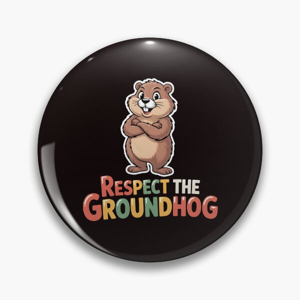 Item preview, Respect the Groundhog – Funny Groundhog Groundhog Whisperer Vintage Retro Look designed and sold by Redgiant87x.