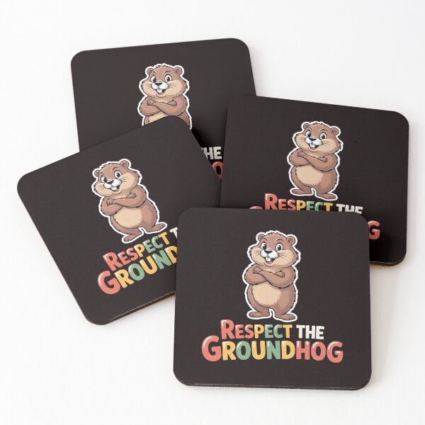 Item preview, Respect the Groundhog – Funny Groundhog Groundhog Whisperer Vintage Retro Look designed and sold by Redgiant87x.
