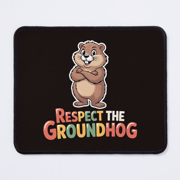 Item preview, Respect the Groundhog – Funny Groundhog Groundhog Whisperer Vintage Retro Look designed and sold by Redgiant87x.