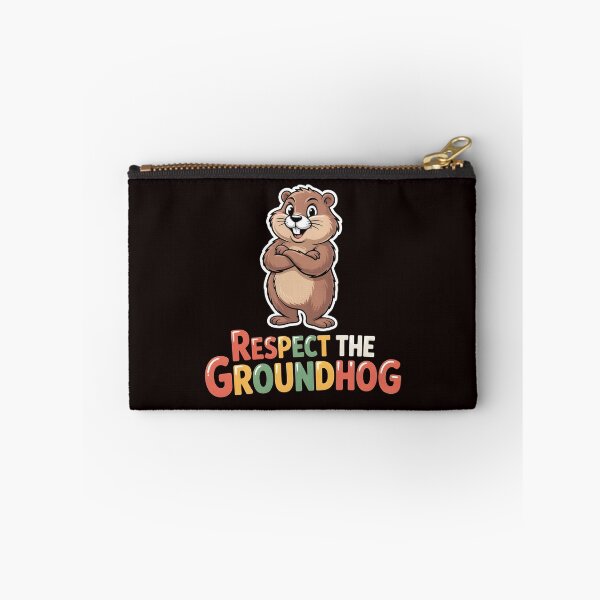 Item preview, Respect the Groundhog – Funny Groundhog Groundhog Whisperer Vintage Retro Look designed and sold by Redgiant87x.