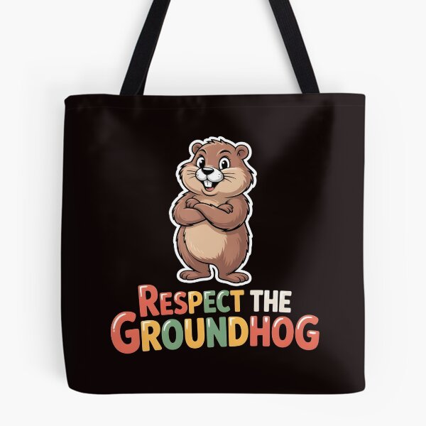 Item preview, Respect the Groundhog – Funny Groundhog Groundhog Whisperer Vintage Retro Look designed and sold by Redgiant87x.