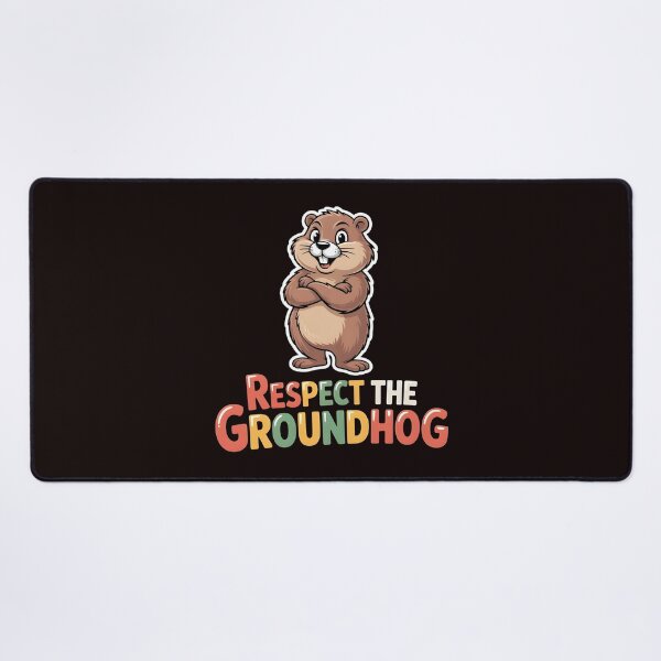 Item preview, Respect the Groundhog – Funny Groundhog Groundhog Whisperer Vintage Retro Look designed and sold by Redgiant87x.