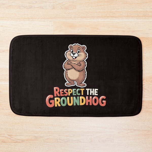 Item preview, Respect the Groundhog – Funny Groundhog Groundhog Whisperer Vintage Retro Look designed and sold by Redgiant87x.