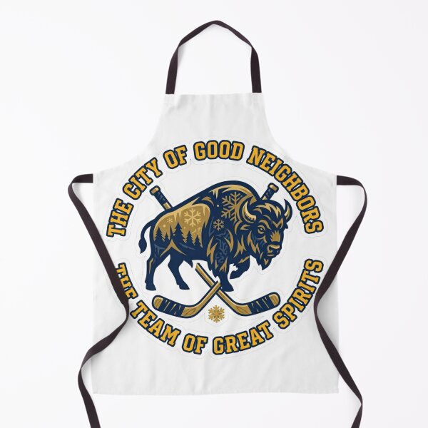 Item preview, City of Good Neighbors Hockey Logo - Buffalo Heritage Sports Art designed and sold by fotoNoz.