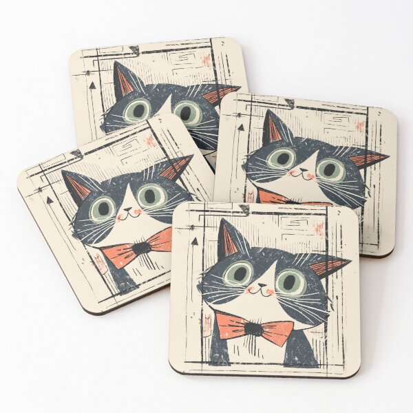 Item preview, Whimsical Tuxedo Cat Portrait designed and sold by Dusk Atelier.