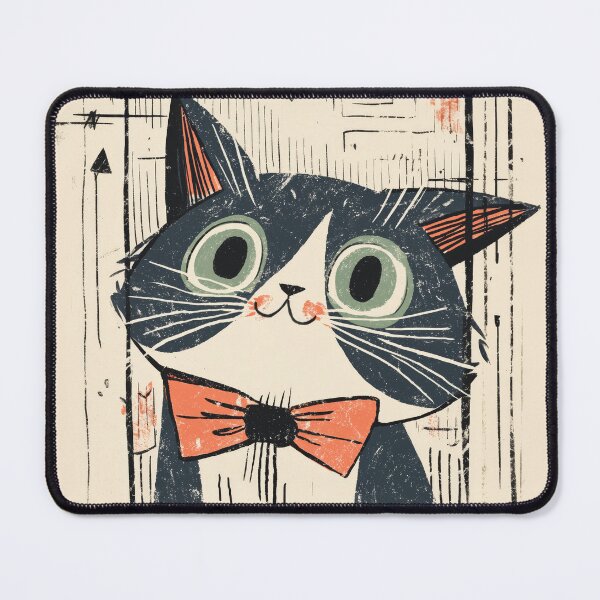 Item preview, Whimsical Tuxedo Cat Portrait designed and sold by Dusk Atelier.