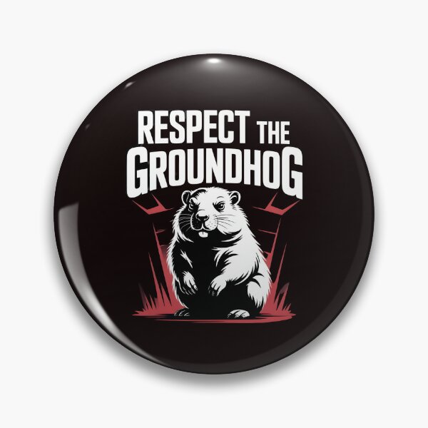 Item preview, Respect the Groundhog – Groundhog Whisperer Funny Groundhog Retro Vintage Style designed and sold by Redgiant87x.