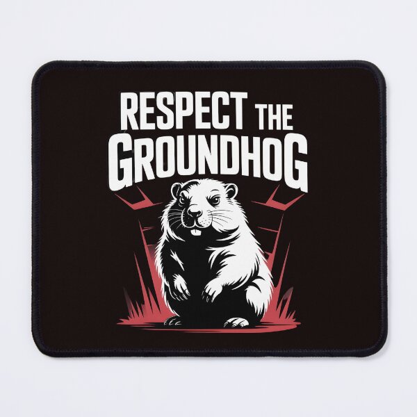 Item preview, Respect the Groundhog – Groundhog Whisperer Funny Groundhog Retro Vintage Style designed and sold by Redgiant87x.