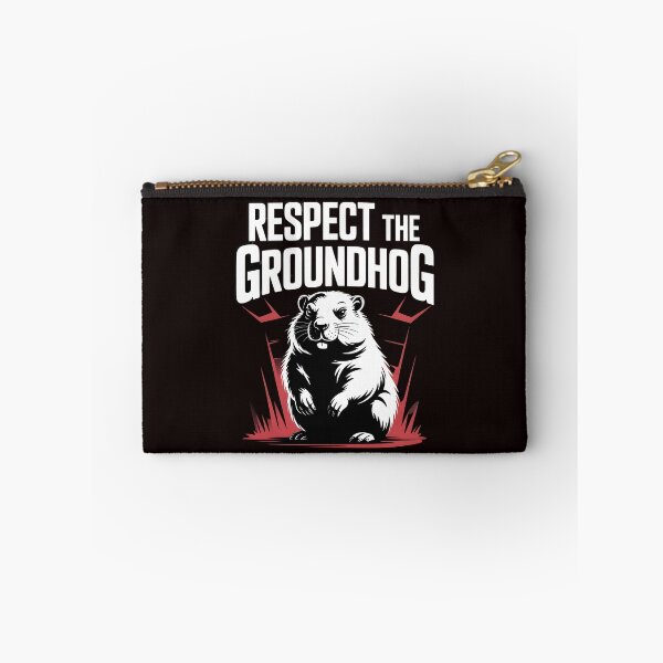 Item preview, Respect the Groundhog – Groundhog Whisperer Funny Groundhog Retro Vintage Style designed and sold by Redgiant87x.